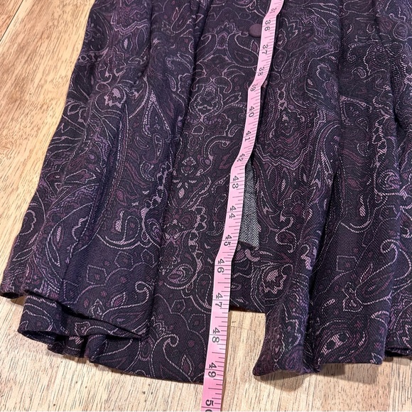 Plaza South Vintage 90s Women's Purple Paisley Dress Size 10P - Picture 15 of 16